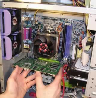 Inside a computer